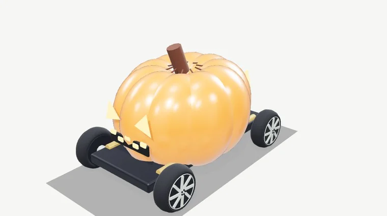 Jack Attack, the actual jack-o’-lantern buggy model