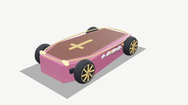 Last Rites, the actual casket roadster model